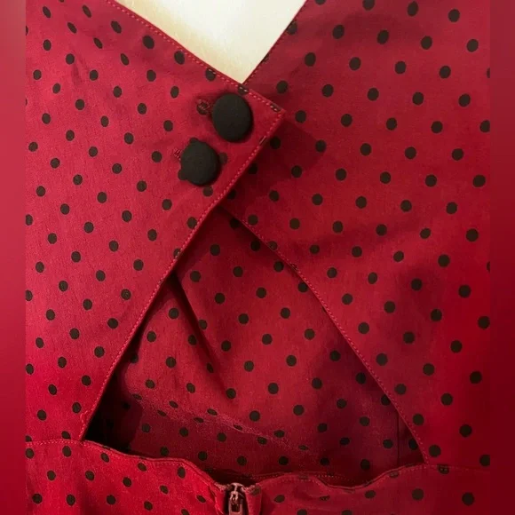 HELL BUNNY VIXEN SWEETHEART DRESS SIZE M - Picture 9 of 12